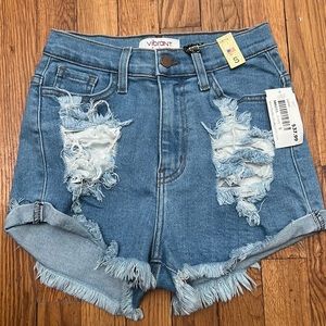 Denim shorts from boutique with tags